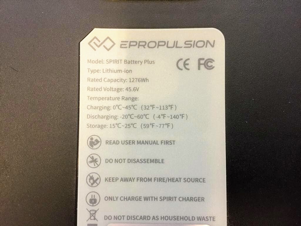ePropulsion Spirit 1.0 Plus accu 1,3 kWh 48V - Marinaut 