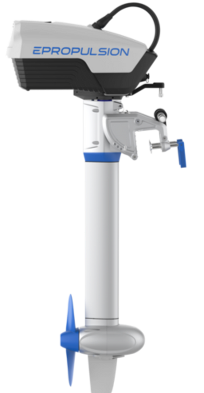 ePropulsion Spirit 1 kW Evo (Plus) met 1,3 kWh accu Elektrische buitenboordmotor — Kortstaart - Marinaut 