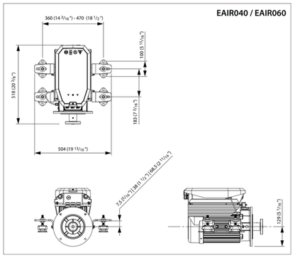 Vetus E-LINE e-drive elektrische binnenboordmotor 4 - 13,3 kW — 5 kW / Lucht - Marinaut 