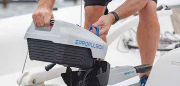 ePropulsion Spirit 1 kW Evo (Plus) met 1,3 kWh accu Elektrische buitenboordmotor — Kortstaart - Marinaut 